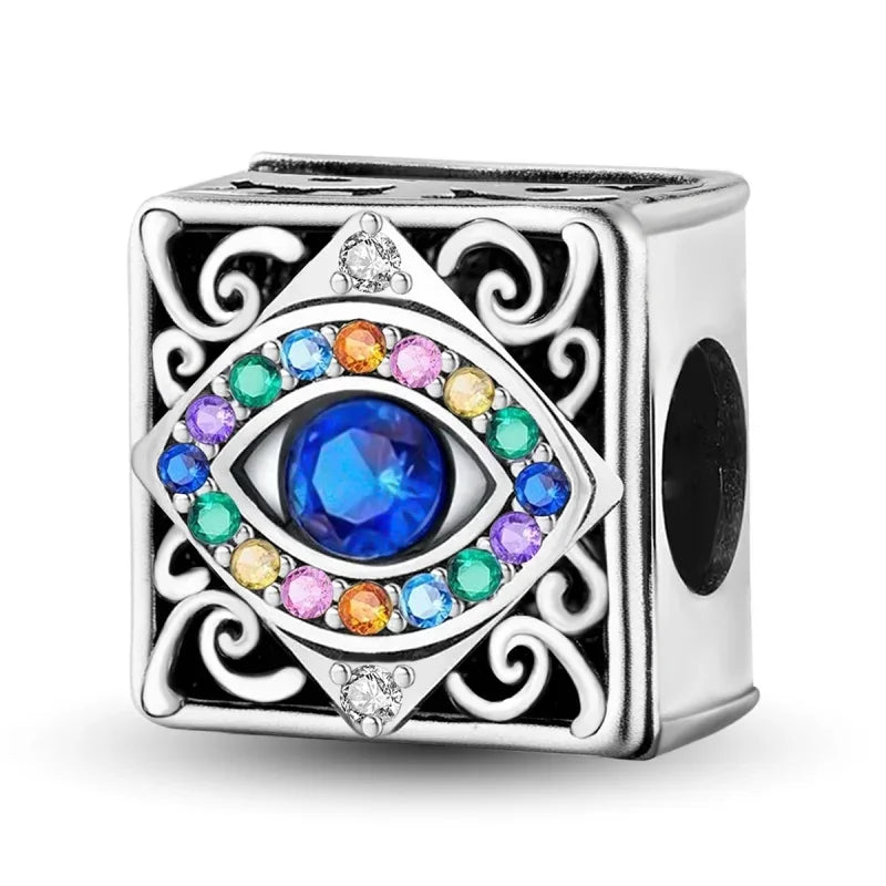 925 Sterling Silver Halloween Dark Phantom Pumpkin Devil Fit Diy Bracelet Necklace Making Gift Of High Quality Fine Jewelry