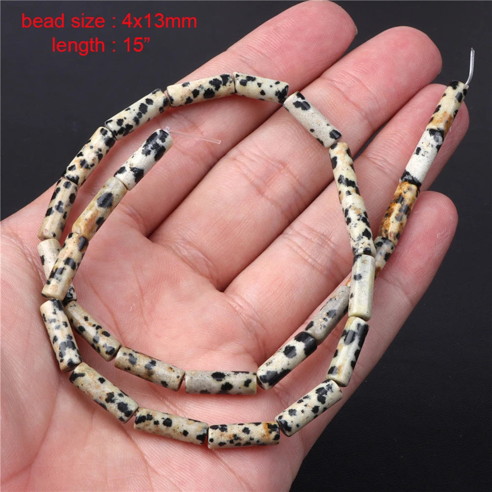 New Arrival Dalmation Jaspers Stone Bead Natural Spotted Stone Various Shape Loose Spacer Beads DIY Handmade Jewelry Accessories