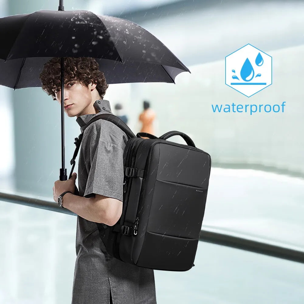 Waterproof Travel Backpack with Expandable USB & Large Capacity for 17.3 Laptop - Madeinsea©