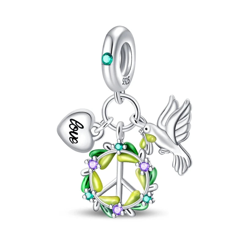 New 925 Sterling Silver Charm Beads Pendant Pumpkin Maple Leaf Autumn Series Charms Fit Original Bracelets Fine Jewelry