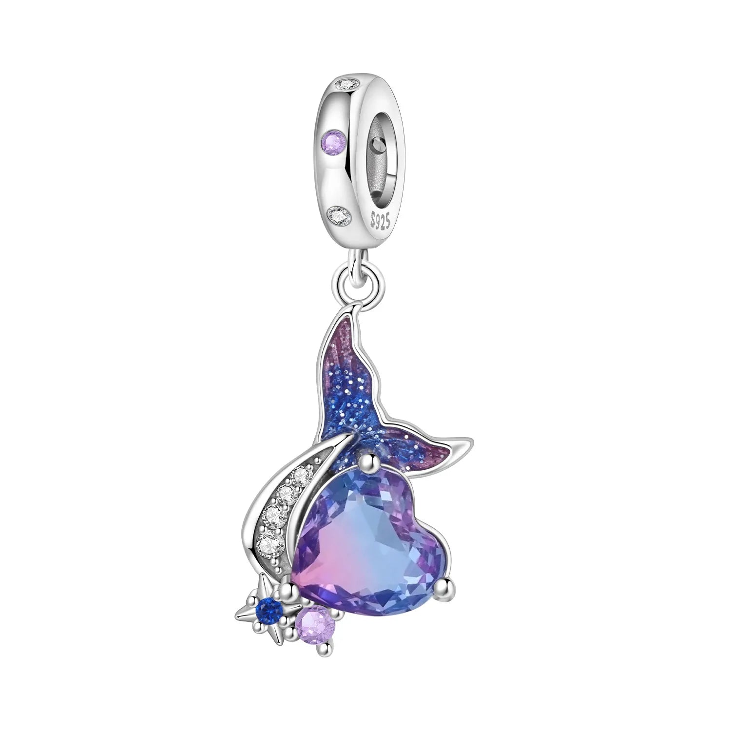PANPOKI 925 Sterling Silver Sea Star Ocean Pendant Beads Original Pendants Bracelet Charm Jewelry Party DIY Trendy Gifts