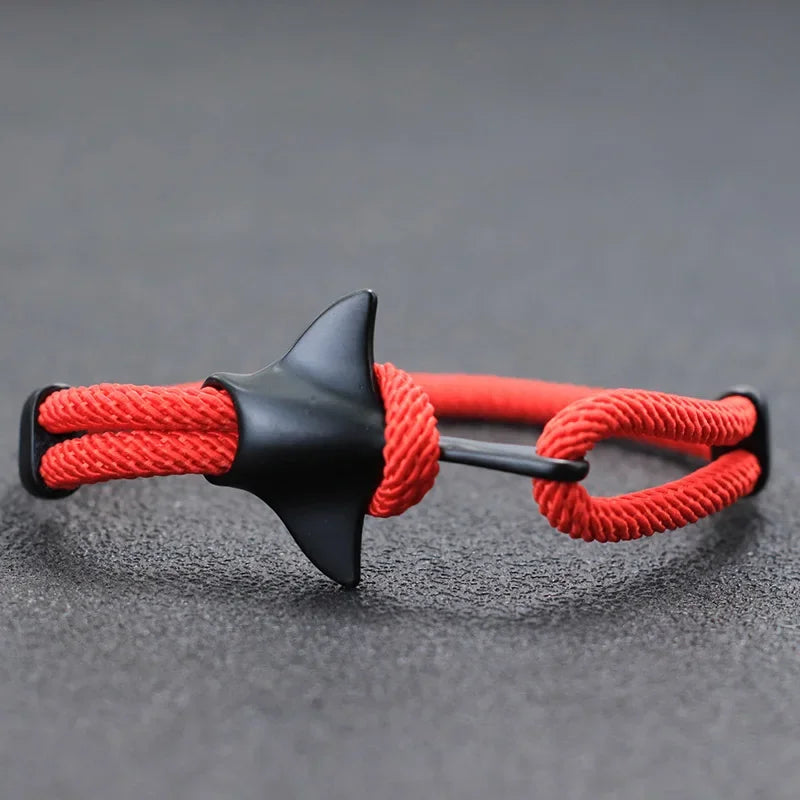 Noter Men Manta Bracelet Adjustable Marine Animal Protection Rope Braclet Beach Surf Braslet Lucky Red Thread Brazalete Pulseira