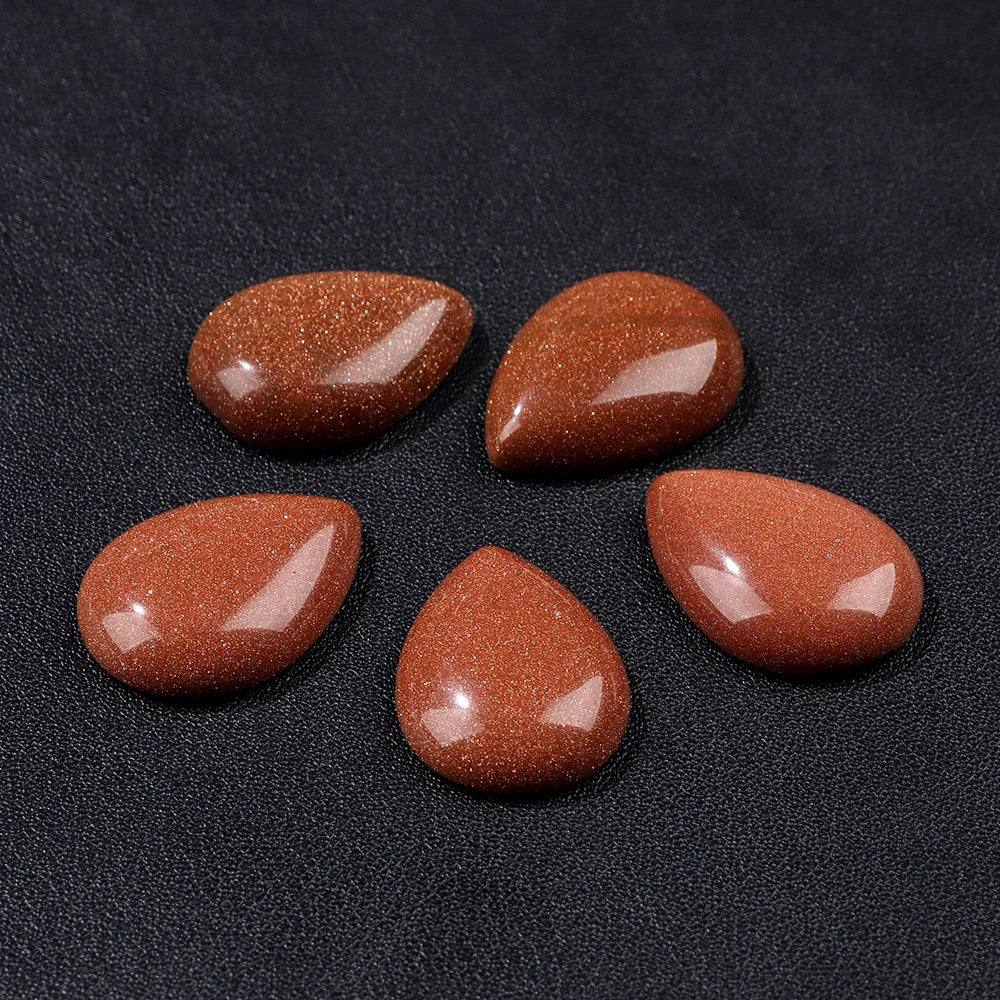 18X25MM Multi-color Natural Stone Cabochon Water Drop Shape Agat Quartz Opal Cabochons Stone For Jewelry Making DIY Accessories
