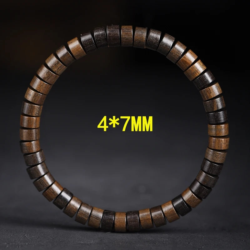 MKENDN Natural Wooden Beads Bracelet Tibetan Buddha Rosary Handmade Bracelets Men and Women Yoga Meditation Prayer Beaded GIfts - Madeinsea©