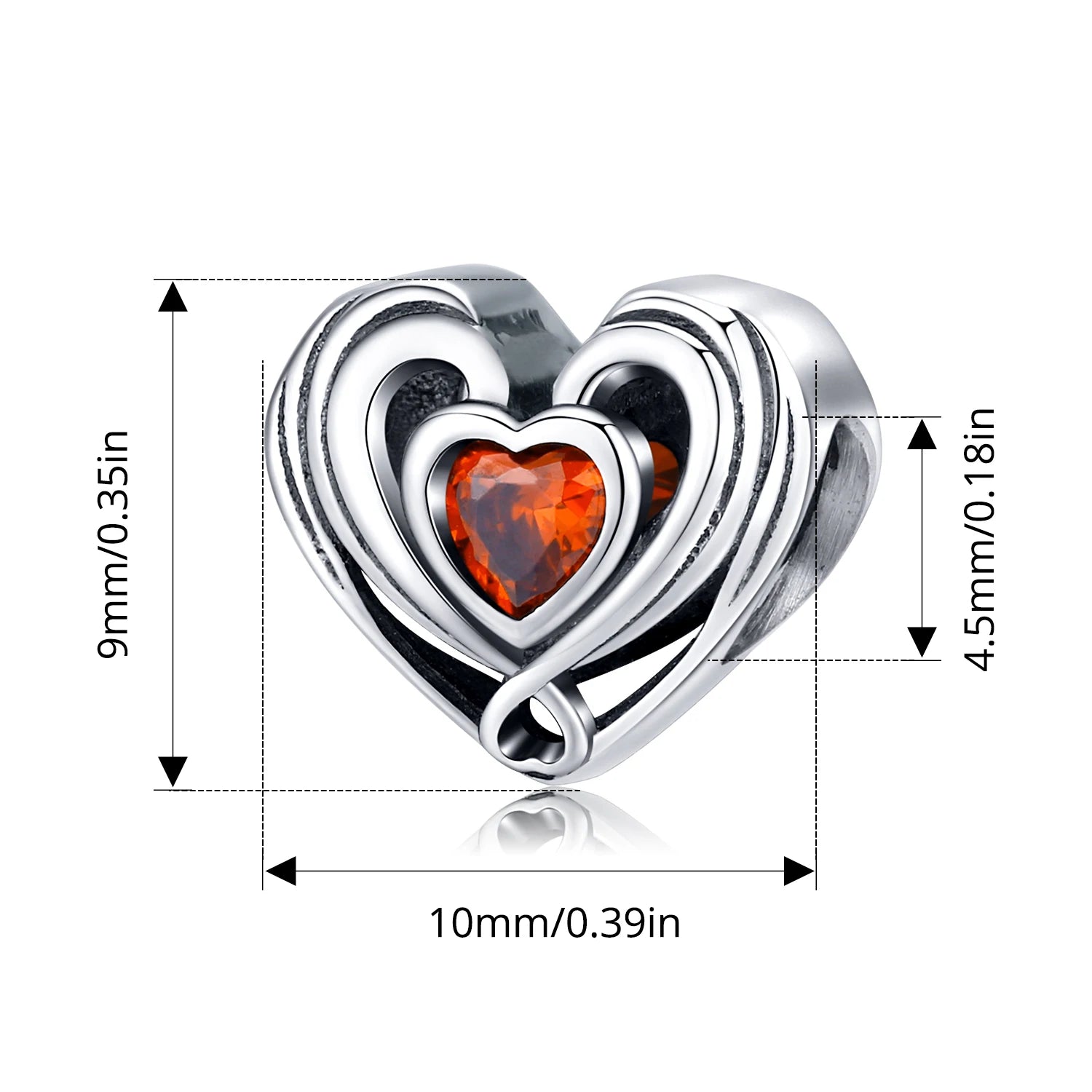 BAMOER Red Enamel Nezha Charm Heart Sword Pendant Chinese Funny Figures Beads Fit Original Bracelet DIY Cultural Jewelry Gift