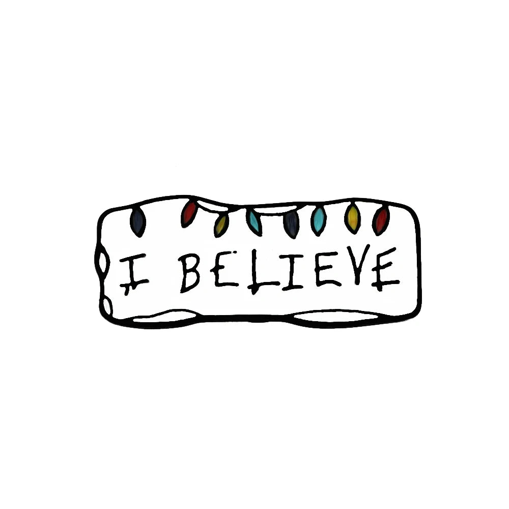 New Creative Slogan Enamel Pin NEVER GIVE UP LIVE IN THE PRESENT Brooches Women Men Lapel Pin Badges Jewelry Gift for Friend