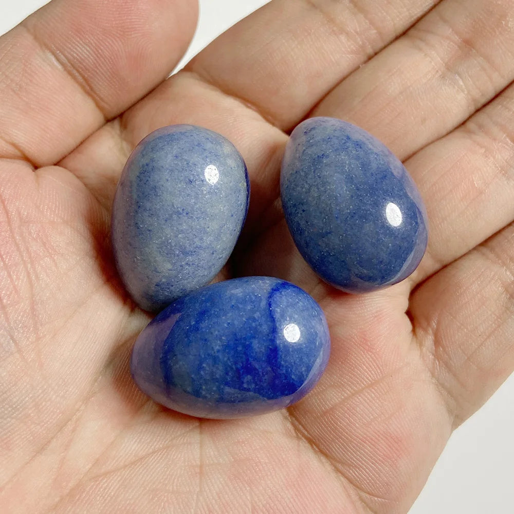 20x30mm Natural Egg Shape Stone Ornament Opal Quartzs Power Minerals Polished Reiki Fish Tank Home Decoration Jewelry Gifts