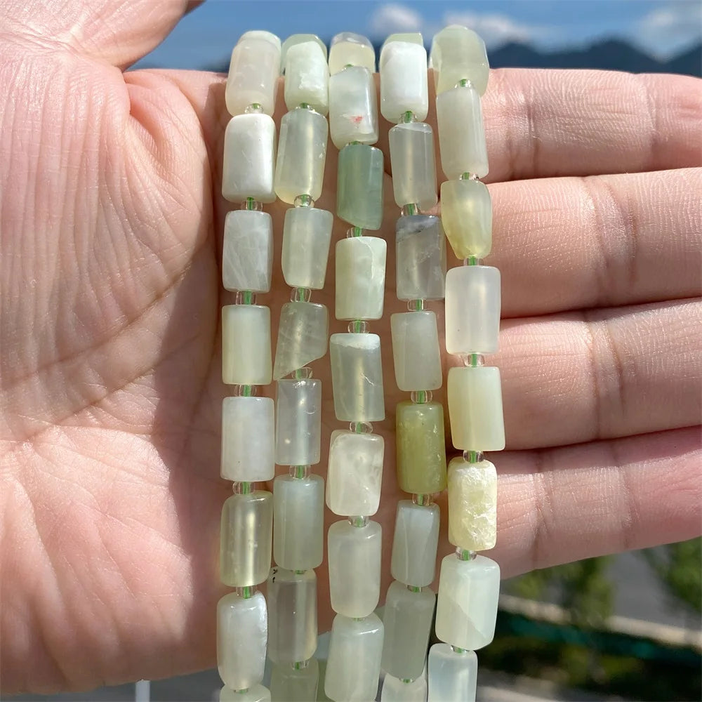 Natural Irregular Cylinder Stone Bead Charoite Amethyst Apatite Loose Charm Beads For Reiki Jewelry Making Bracelet Necklace DIY - Madeinsea©