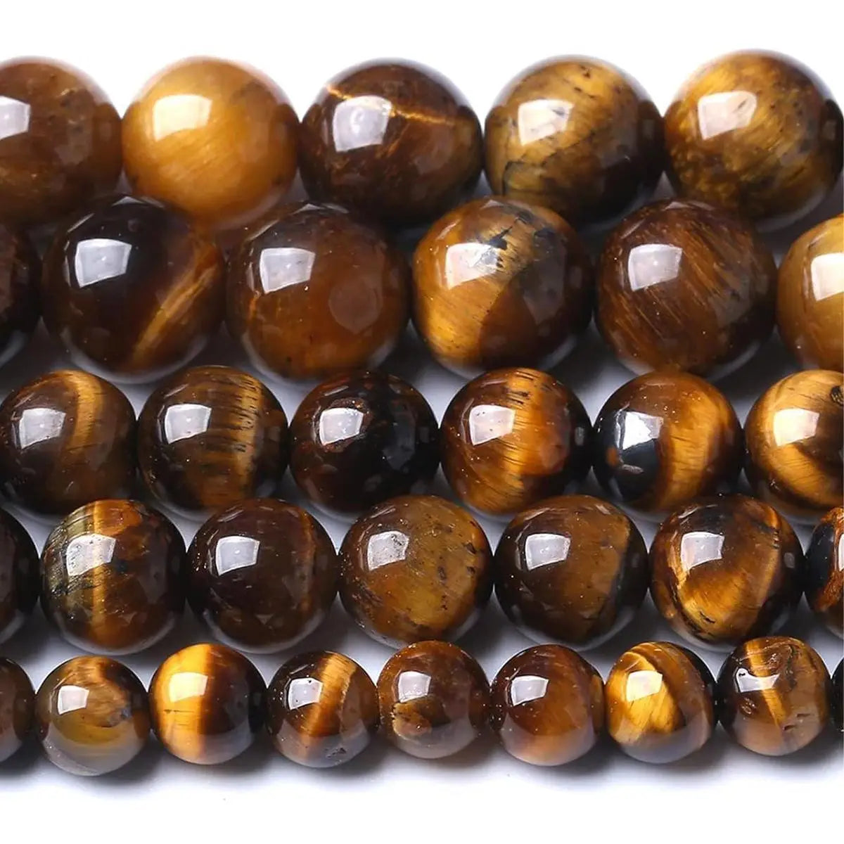 6/8/10mm A+ Quality Natural Stone Tiger's Eye Stone Round Loose Beads for Jewellery Making DIY Charm Bracelet Necklace
