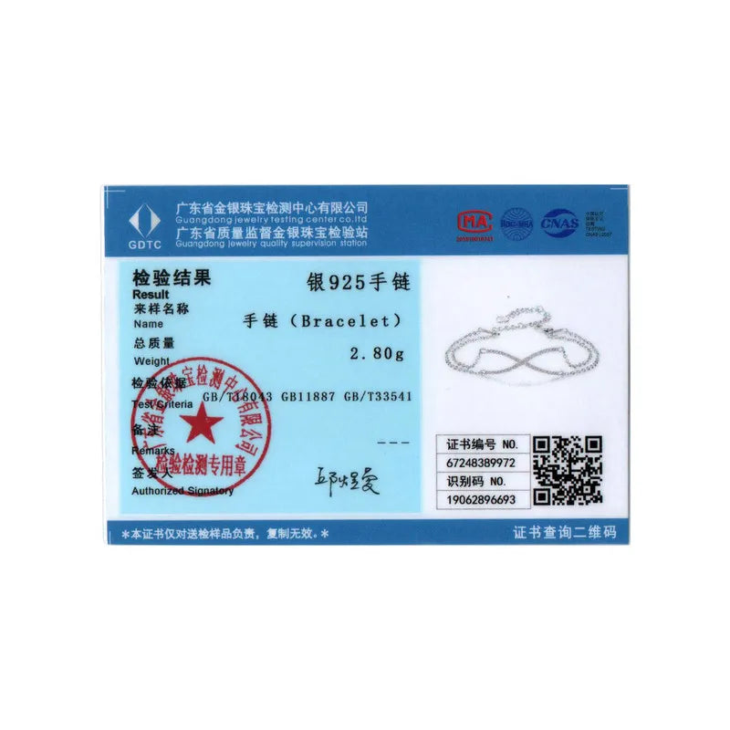 BISAER Bracelet en argent sterling 925 avec croix en X réglable à double couche plaqué or blanc pour femme, bijoux fins de fête, cadeau