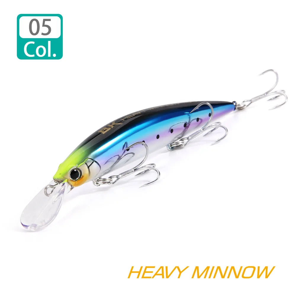 FSTK New Heavy Sinking Minnow 110S 37g 90S 28g 70S 16g Saltwater Long Casting Distance Fishing lures Sea Artificial Bait