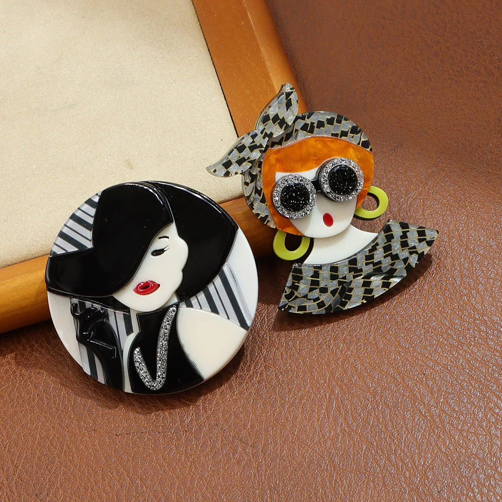 CINDY XIANG New Acrylic Fashion Lady Brooch Beautiful Women Jewelry High Quality