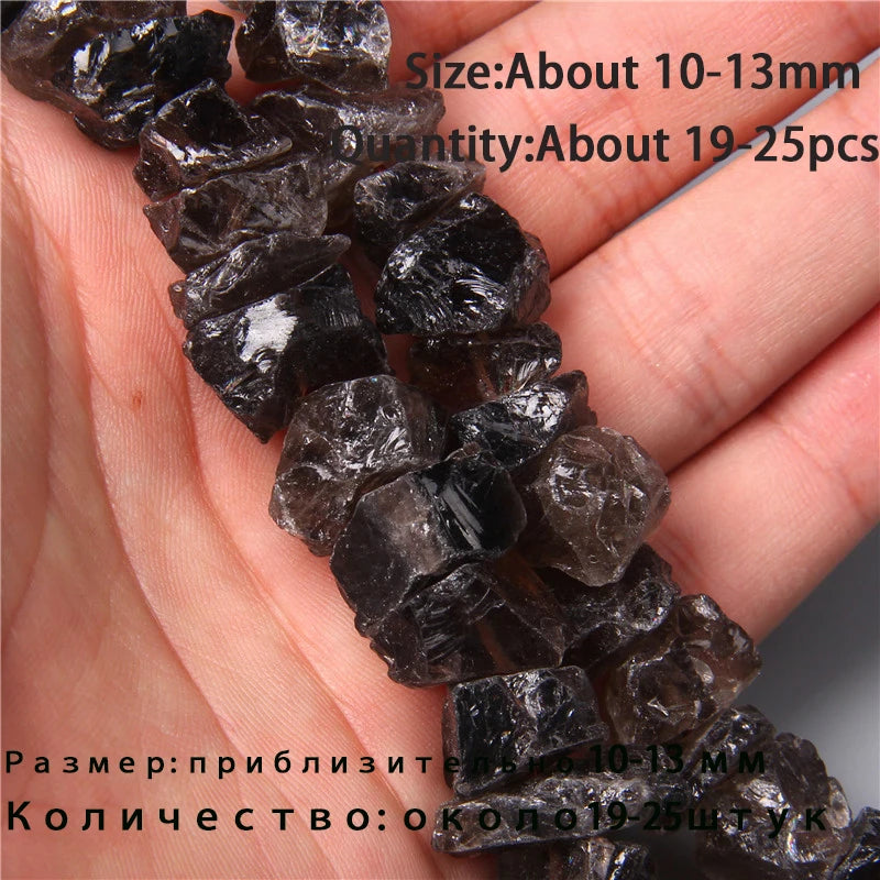 7.5" Natural Irregular Rough Stone Beads Raw Rock Lapis Quartzs Nuggets For Jewelry Making DIY Earrings Bracelet Supply 7-30mm