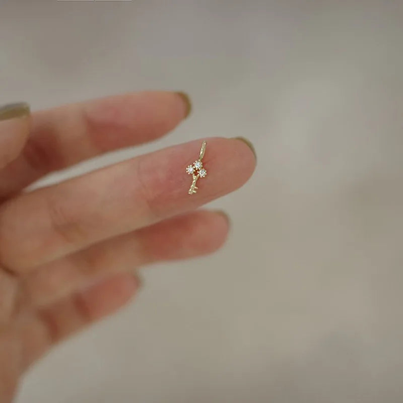 Collier en argent sterling S925 plaqué or 14 carats pour femme, chaîne de clavicule de luxe légère en zircon