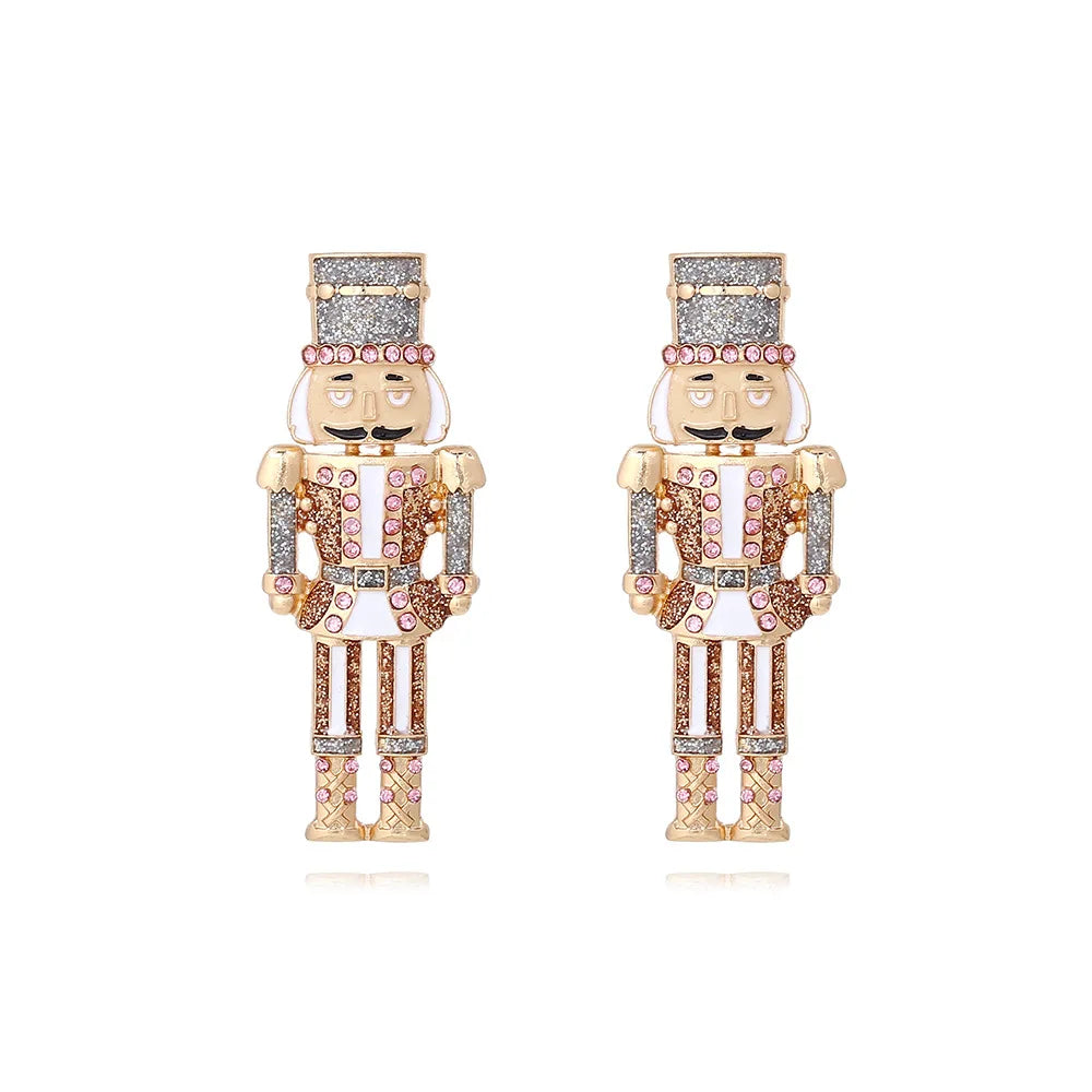 Personalized Creative Cute Nutcracker Soldier Earrings