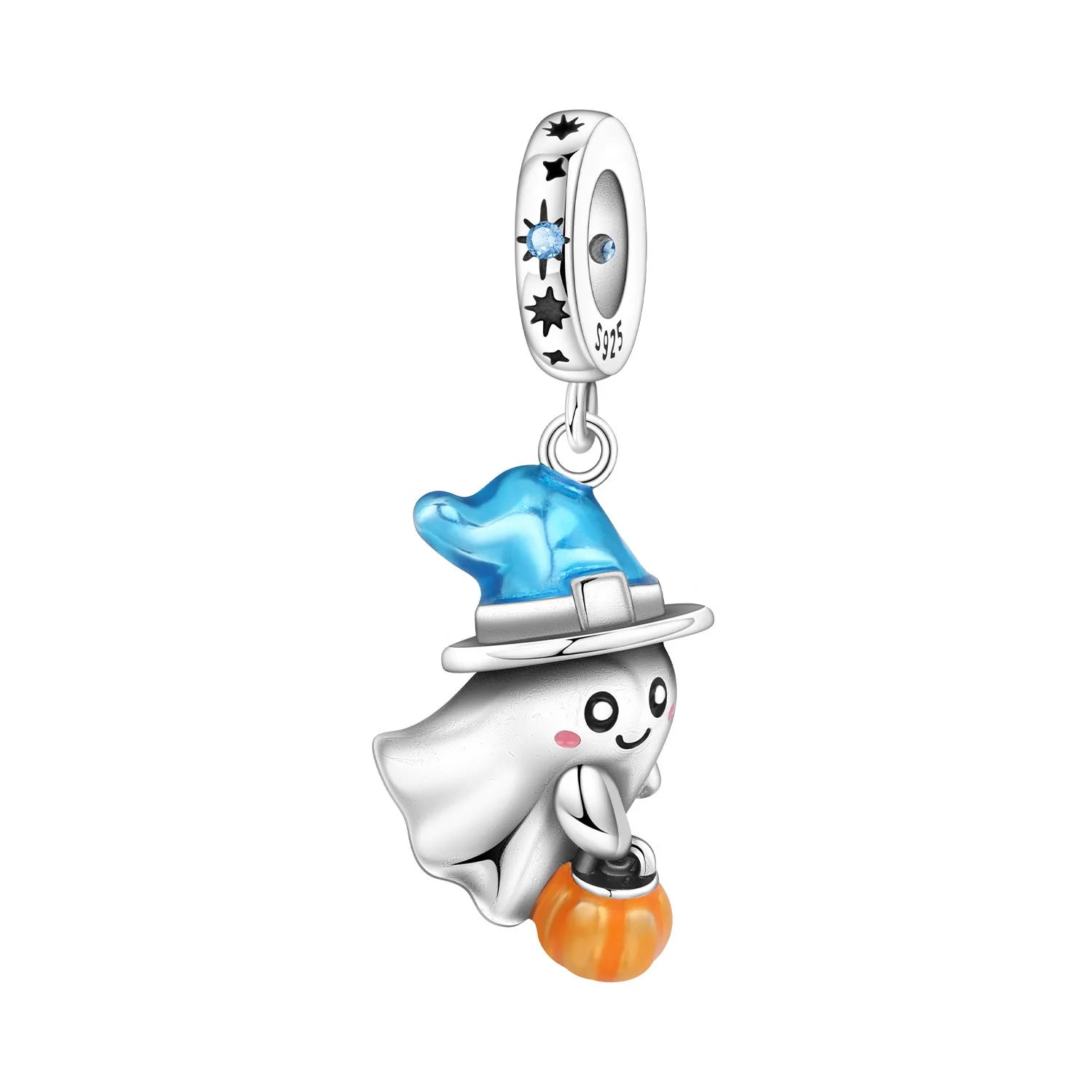 PANPOKI 925 Sterling Silver Little Devil Decoration Pendant Beads Original Pendant Bracelet Charm Jewelry Party DIY Trendy Gift