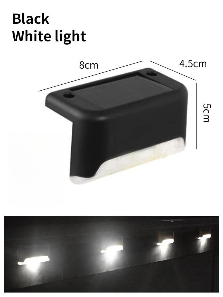 Solar Deck Lights 1-6 PacK Outdoor Step Lights Waterproof Led Solar Lamp For Stairs Railing Step Fence Yard Patio and Pathway