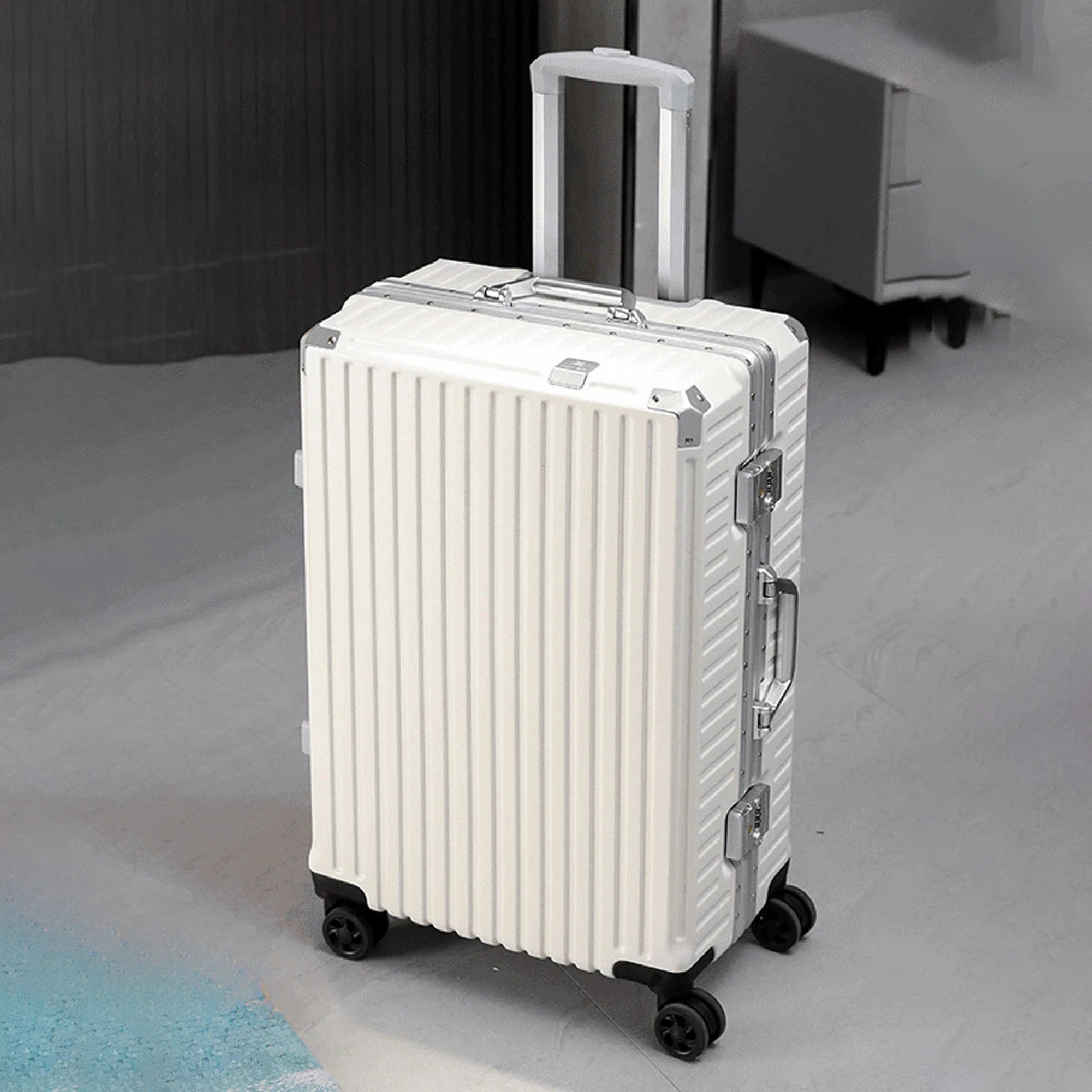 Trolley Luggage 20 24 26 28 Inch Aluminum Frame Rolling Luggage Case USB Travel Suitcase on Wheels Combination Lock Carry-On Luggage - Madeinsea©