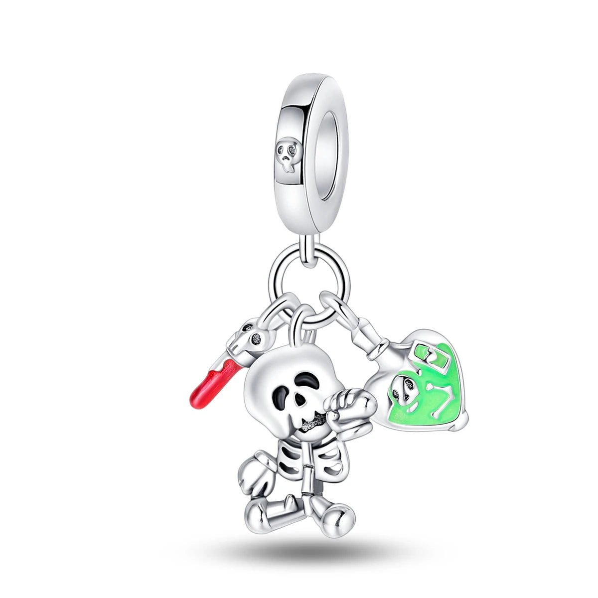 Skull Demon pumpkin Head Ghost Halloween pendant Jewelry Beads for s925 Original Bracelet Plata De Ley 925 boutique charms gift