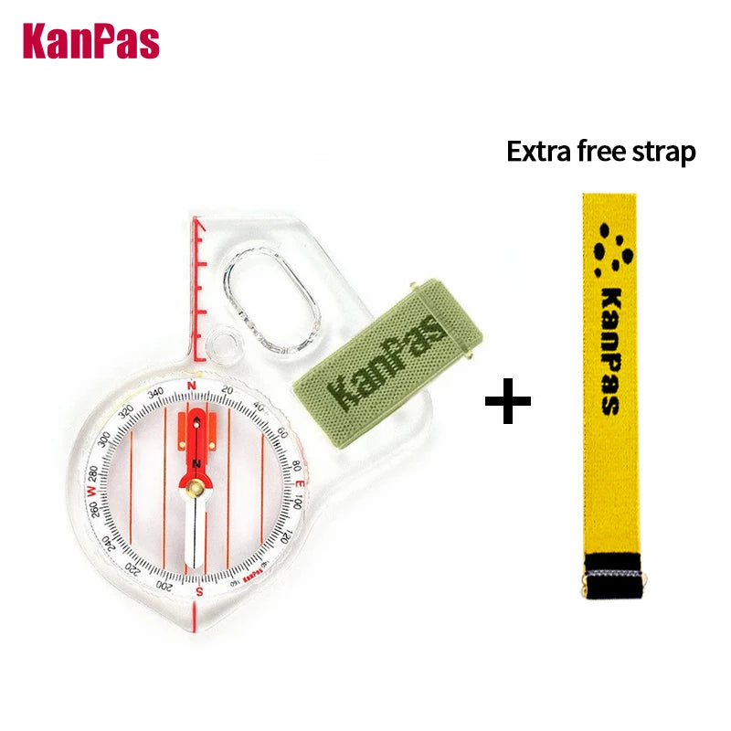 KANPAS Basic and Beginner's Orienteering thumb compass, Orienteering Primary Compass, MA-40-FS, Durable Sport Compass