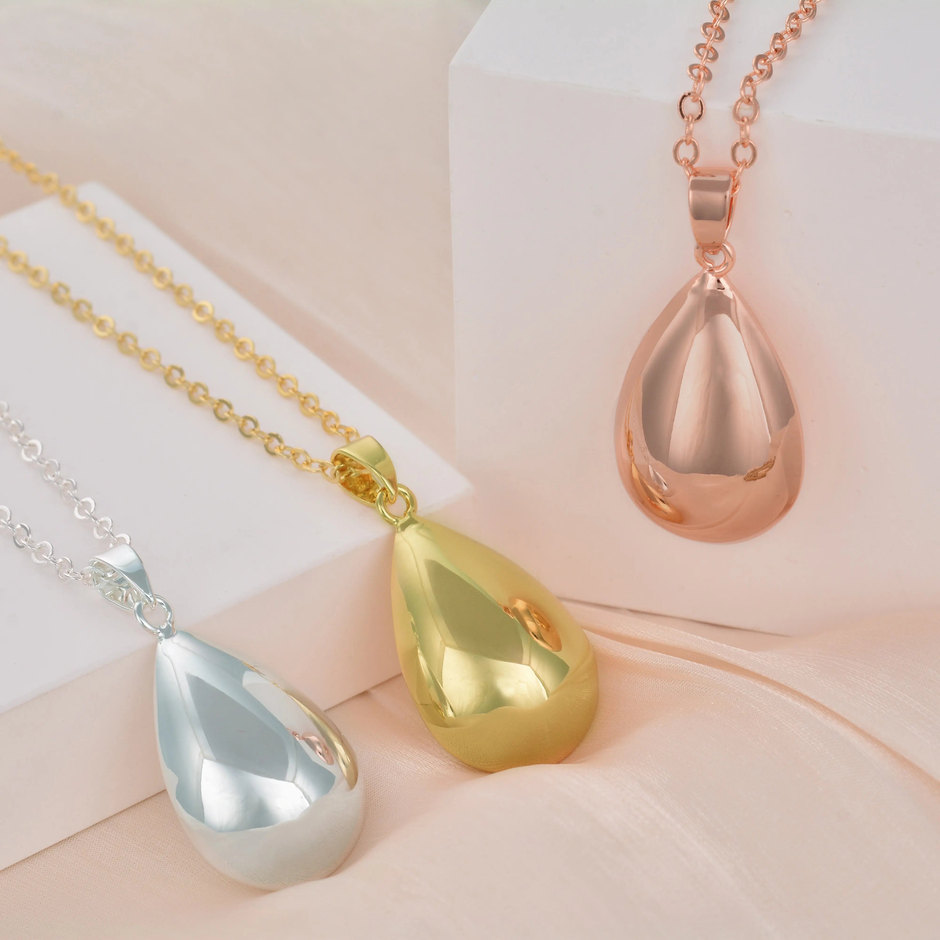 Lot de 5 boules d'harmonie Eudora en forme de goutte d'eau, pendentif de grossesse en métal cuivré, appelant les anges