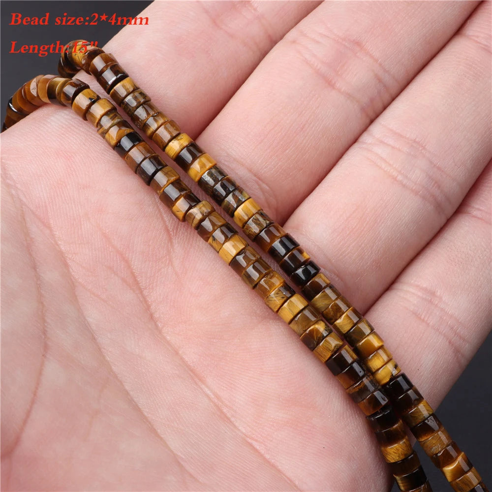 45 Kind Tiger Eye Stone Bead Natural Yellow Cabochon Round Faceted Square Loose Beads Fit Fashion Jewelry Making Handmade Supply
