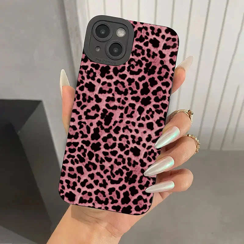 Animal Print Leopard Print Phone Case for Xiaomi Mi 14 13 12 11 Lite 5G 14T 13T 12T 12X Poco M6 X6 X5 X3 F5 F6 Pro 4G Soft Cover