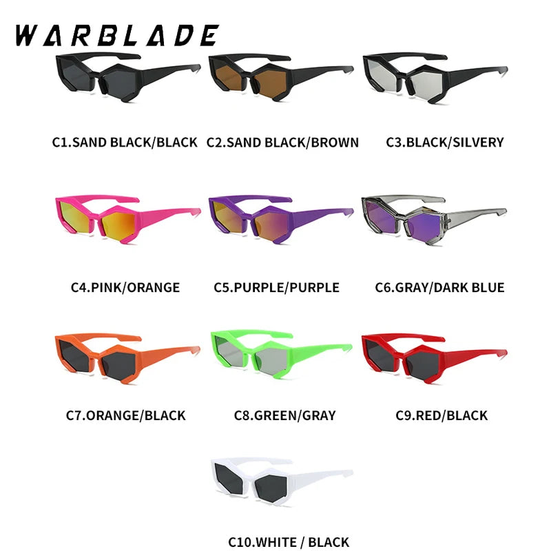 Cat Eye Sport Halbrahmen Sonnenbrille Frauen Männer Neue Luxusmarke Y2K Punk Sonnenbrille Für Damen Kleine Rahmen Shades Brillen UV400