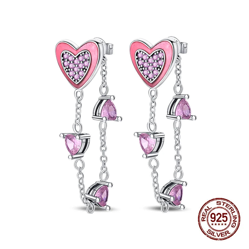 Christmas Series For Womens Earrings 925 Sterling Silver Christmas Bell Flower Apple Earrings Fine Party Wear Jewellery Gift