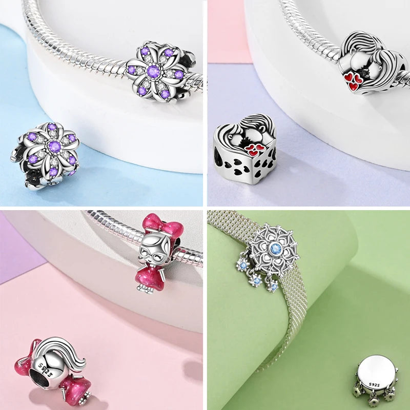 2024 neue Original 925 Sterling Silber Charms Perlen Für Original Armband S925 Charms Frauen DIY Schmuck Geschenk