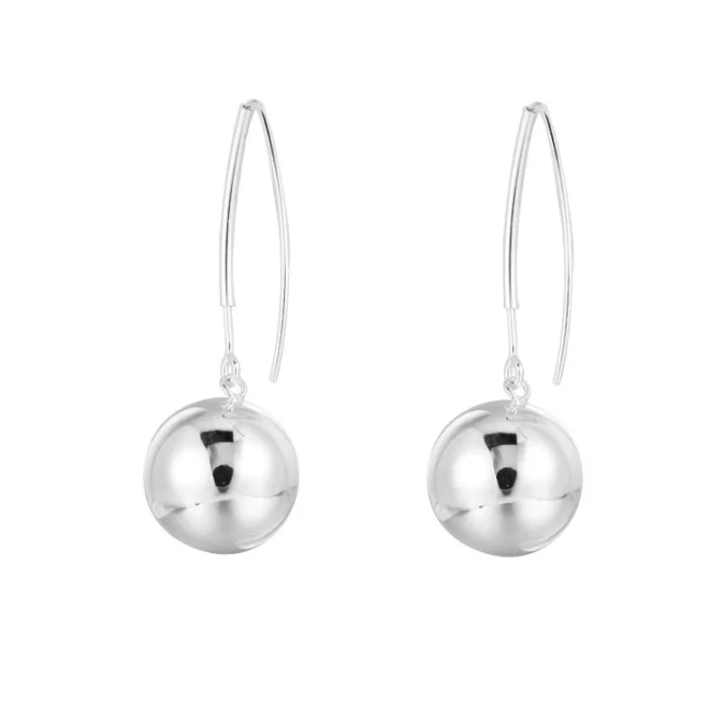 925 Sterling Silver Vintage Tassel Ball Earrings For Women Trendy Earring Jewelry Prevent Allergy Party Accessories Gift
