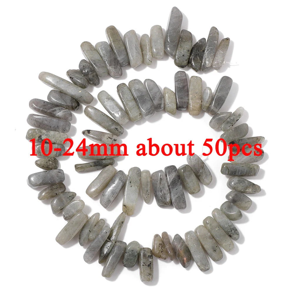 Natural Dark Labradorite Stone Bead Black Spectrolite Faceted Round Leaf Square Loose Spacer Beads For Jewelry Making Handmade