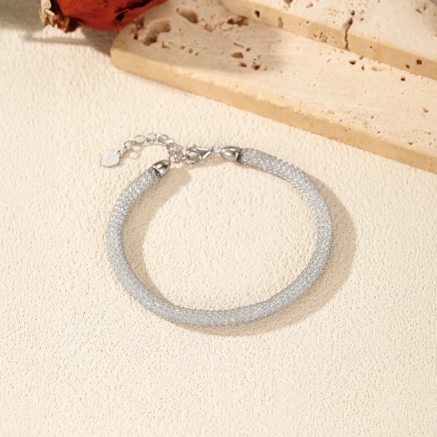 MODIAN 925 Sterling Silver Shinning Reticular Full Zirconia Weave Bracelet Exquisite Party Bracelets For Women Fine Jewelry