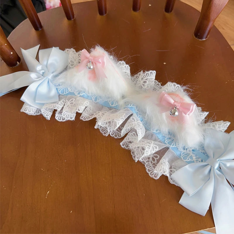 Anime Lolita Maid Dress Set Women Sweet Japanese Kimono Halloween Cat Cosplay Costumes Party Dresses Gothic Y2k Girls Cute Dress