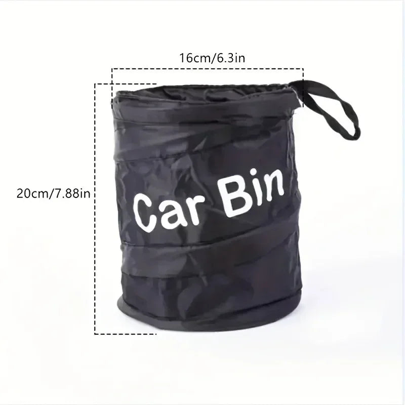 Foldable Car Trash Can Portable Hanging Up Trash Bag for Car Storage Box Auto Interior Accessories