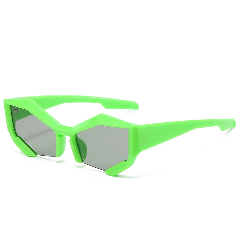 Cat Eye Sport Halbrahmen Sonnenbrille Frauen Männer Neue Luxusmarke Y2K Punk Sonnenbrille Für Damen Kleine Rahmen Shades Brillen UV400