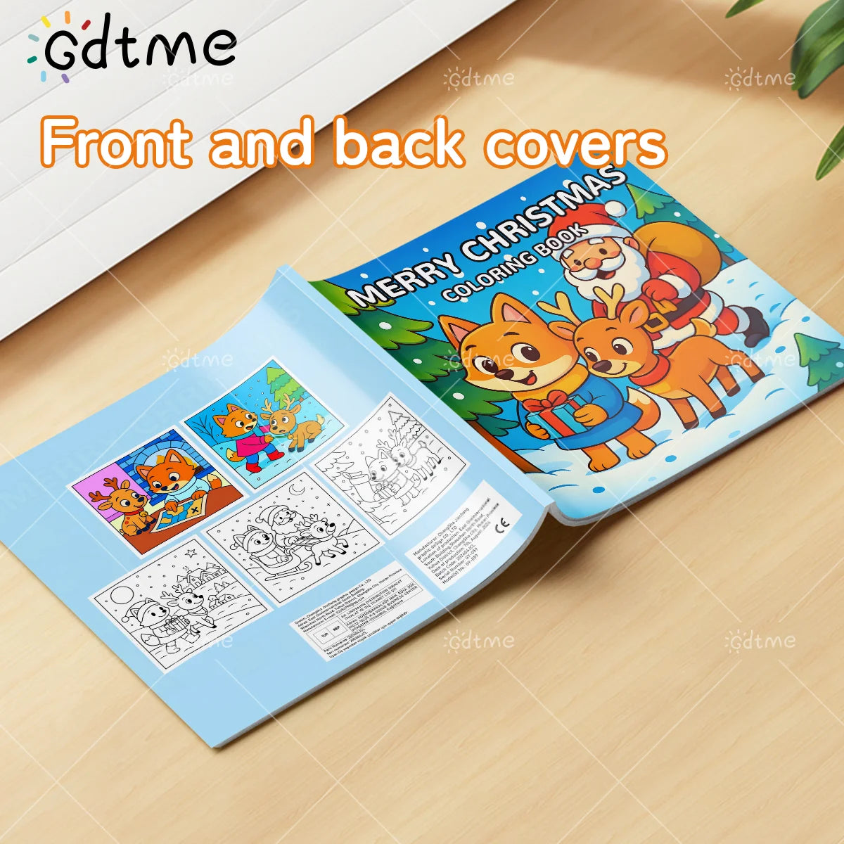 MERRY CHRISTMAS Coloring Book For Adults And Teens Featuring Adorable Christmas Creatures Cartoon Painting Drawing Books