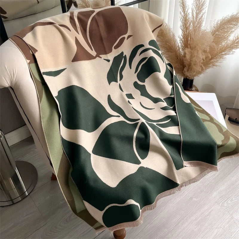 Cashmere Scarf for Women Thick Warm Winter Blanket Brand Female Luxury Quality Shawl Wrap Bufanda 2024 Poncho Echarpe Pashmina - Madeinsea©