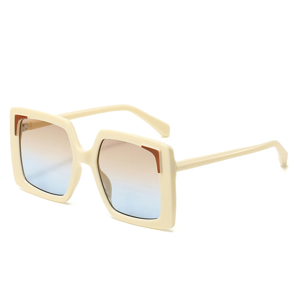 Oversized Square Sunglasses Women Big Frame 2025 Luxury Brand Fashion Sun Glasses For Ladies Retro Trendy Cateye Eyewear UV400