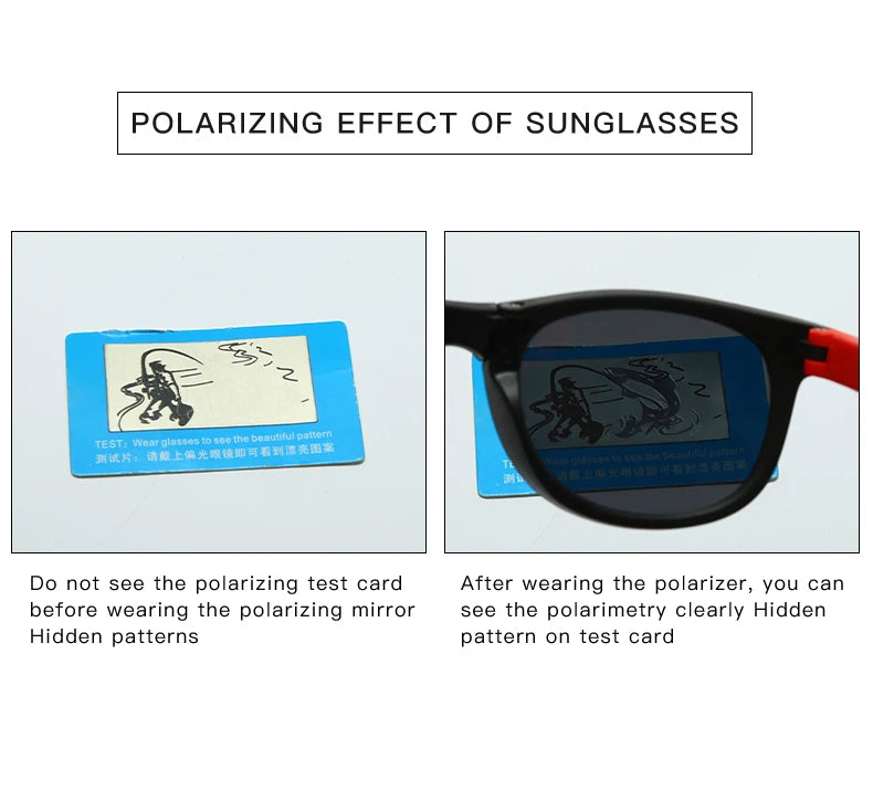 Madeinsea Foldable Polarized Silicone Sunglasses for Kids