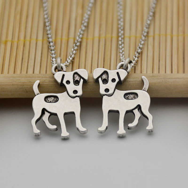 New Jack Russell&Australian Shepherd Pendant Dog Necklace Women Men Jewelry Boho Stainless Steel Chains Lover Choker Party Gift