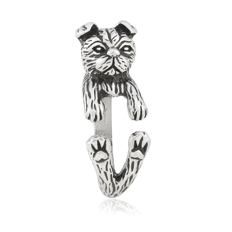 Retro Boho Animal Anel Cat Ring Men Punk Brass Knuckle Anillos Couple Rings For Women Girls Jewelry Pet Lover Gift Bijoux Femme