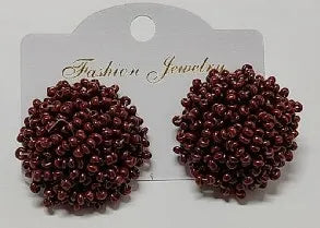 Aensoa Simple Multicolor Ethnic Resin Handmade Beaded Earrings For Women Accessories Bohemia Geometric Earrings Fashion Jewelry