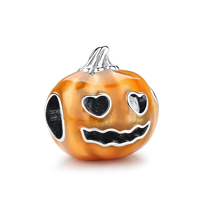 Original 925 Sterling Silver Charms Beads Wizard Hat Dragon Charm Halloween Fit Brand Bracelets Necklaces Women DIY Jewelry