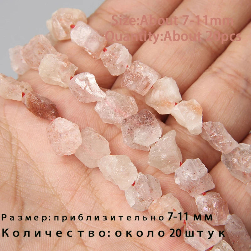 7.5" Natural Irregular Rough Stone Beads Raw Rock Lapis Quartzs Nuggets For Jewelry Making DIY Earrings Bracelet Supply 7-30mm