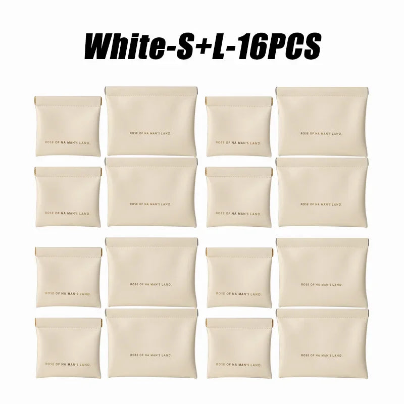 Small Makeup Bag Data Mini Portable Cable  Digital Storage Bag Automatically Closes Wired Earphones Carrying Bag Power Charger