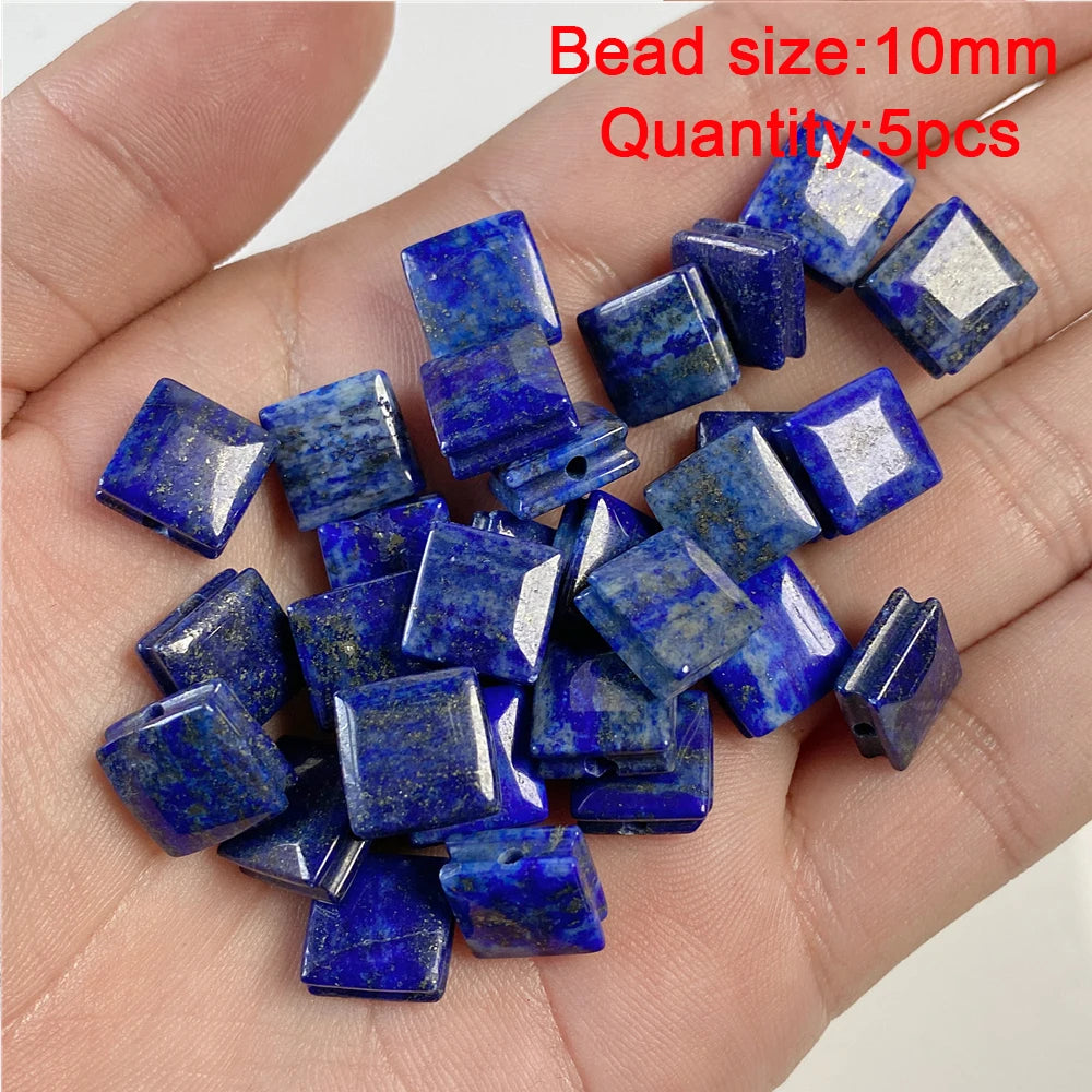 45 Styles Natural Lapis Lazuli Beads Blue Round Rondelle Faceted Loose Spacer Stone Bead For Jewelry Making Accessories Supplies