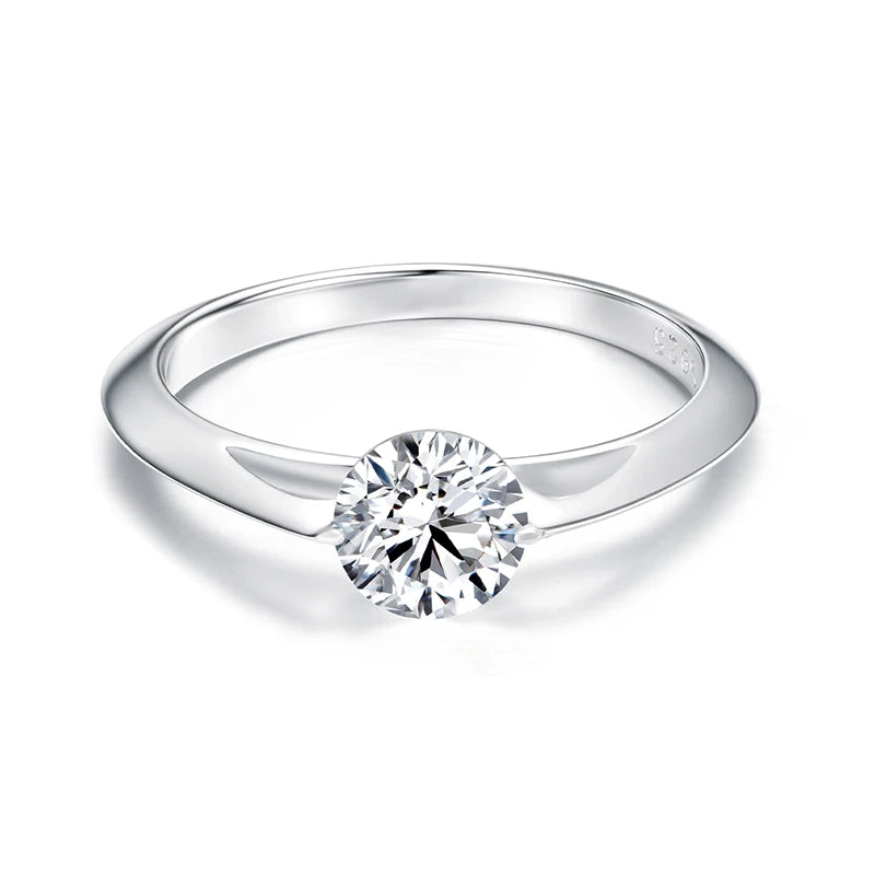 BAMOER 925 Sterling Silber Drehring Statement-Ring Stressabbau Spinner-Bandring für Damen Freundin Verlobung Besonderes Geschenk