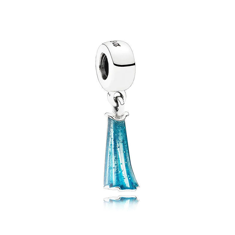 New Original 925 Silver Plated Accessories Fashion Charm Perfume High Heels Bead Fit Pendant Bracelet For Women DIY Jewelry Gift
