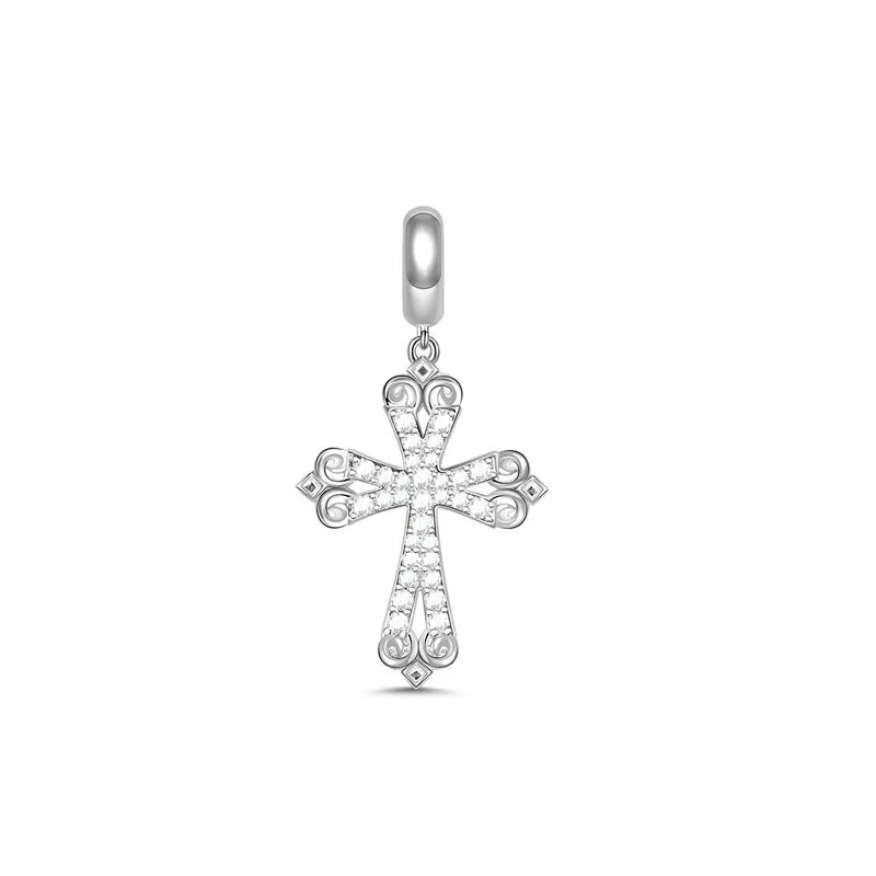 Fine religion series 925 Silver Jesus Bible Diy Bead cross Pendant Fit Original Bracelet Trinket Jewelry Figure Buddha Charm